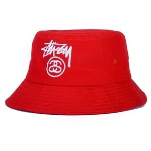 Stüssy Red Bucket Hat L/XL